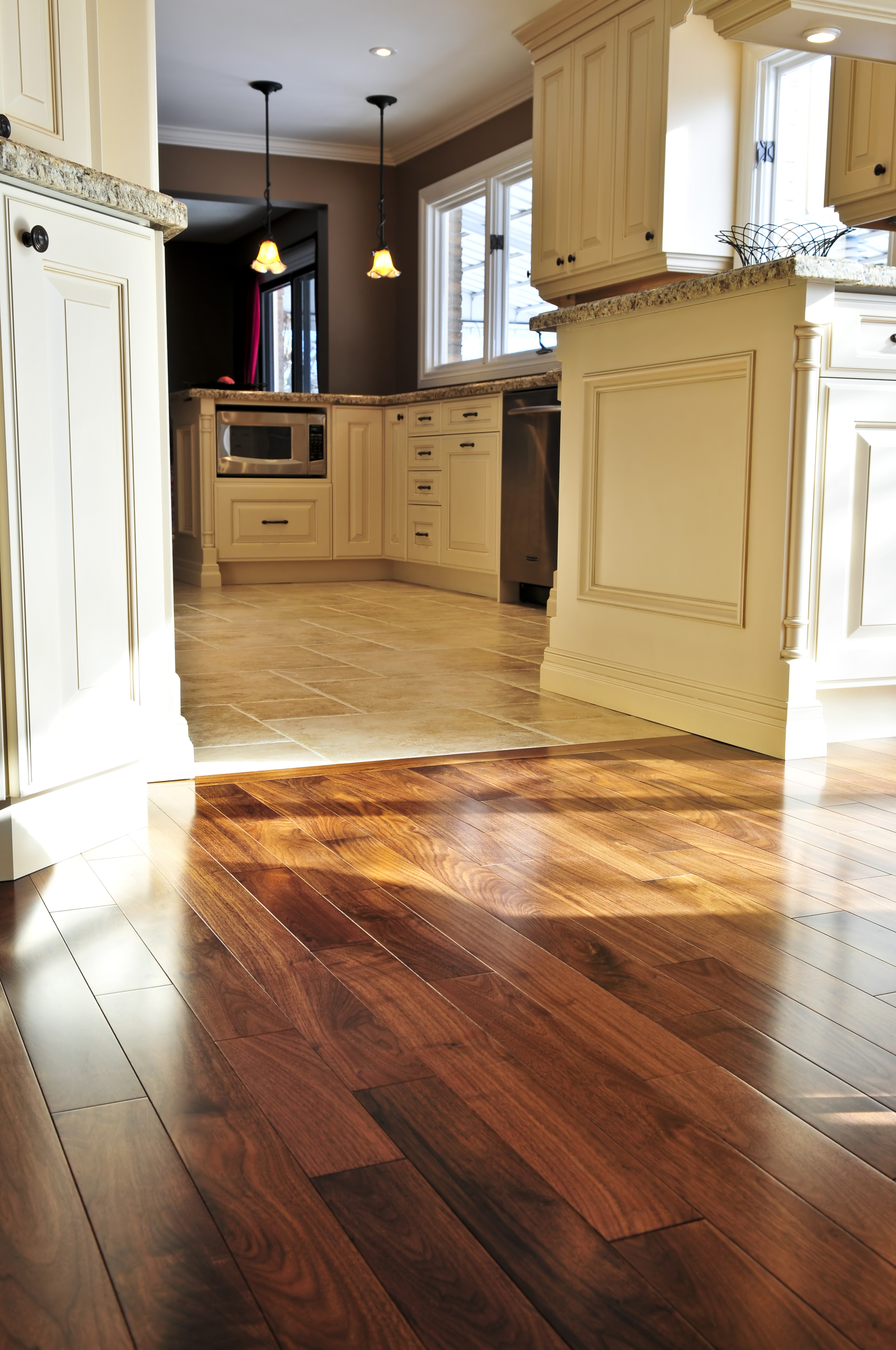 Wood And Tile Flooring